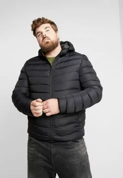 Brave Soul GRANTPLAIN PLUS - Chaqueta De Invierno - Black, Hombre