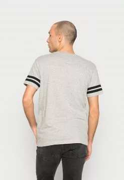 Brave Soul Camiseta Básica - Light Grey Marl/jet Black, Hombre -Brave Soul Ventas 87f8224d82ac48e9b1451aeae889b2bb