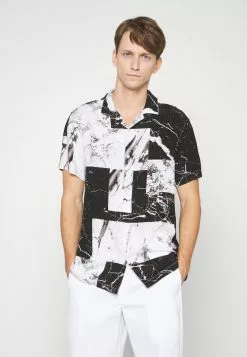 Brave Soul METAM - Camisa - Black/white, Hombre -Brave Soul Ventas 8827752f4bcb466ca1d650d6ef5d91a5