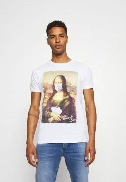 Brave Soul CORONALIS - Camiseta Estampada - Optic White, Hombre