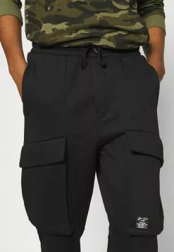 Brave Soul Pantalones Deportivos - Jet Black, Hombre -Brave Soul Ventas 89862cd6a6524669a47777ca938a7822