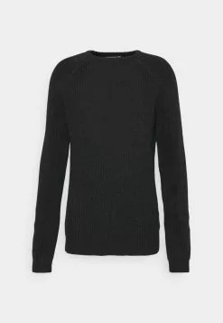 Brave Soul Jersey De Punto - Dark Grey Marl, Hombre -Brave Soul Ventas 8ae68333fa3243d7947dbb8c4f381473