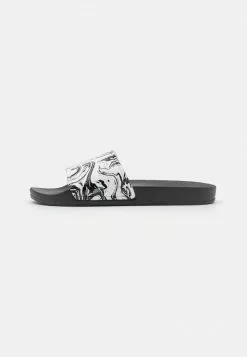 Brave Soul MARBLE - Sandalias Planas - Black, Hombre