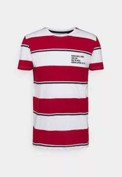 Brave Soul KOLOA - Camiseta Estampada - Optic White/red/dark Navy, Hombre -Brave Soul Ventas 8b3fd54f78eb45a9a47c4f69c0b770c4