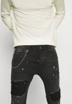 Brave Soul ROME - Vaqueros Pitillo - Charcoal, Hombre -Brave Soul Ventas 8b64c1880eed4873af458218139ad5f1