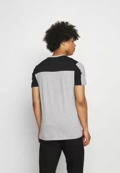 Brave Soul KAVALA - Camiseta Estampada - Light Grey Marl/jet Black, Hombre -Brave Soul Ventas 8bd52b201b584eb4b52e27a8584eeb91