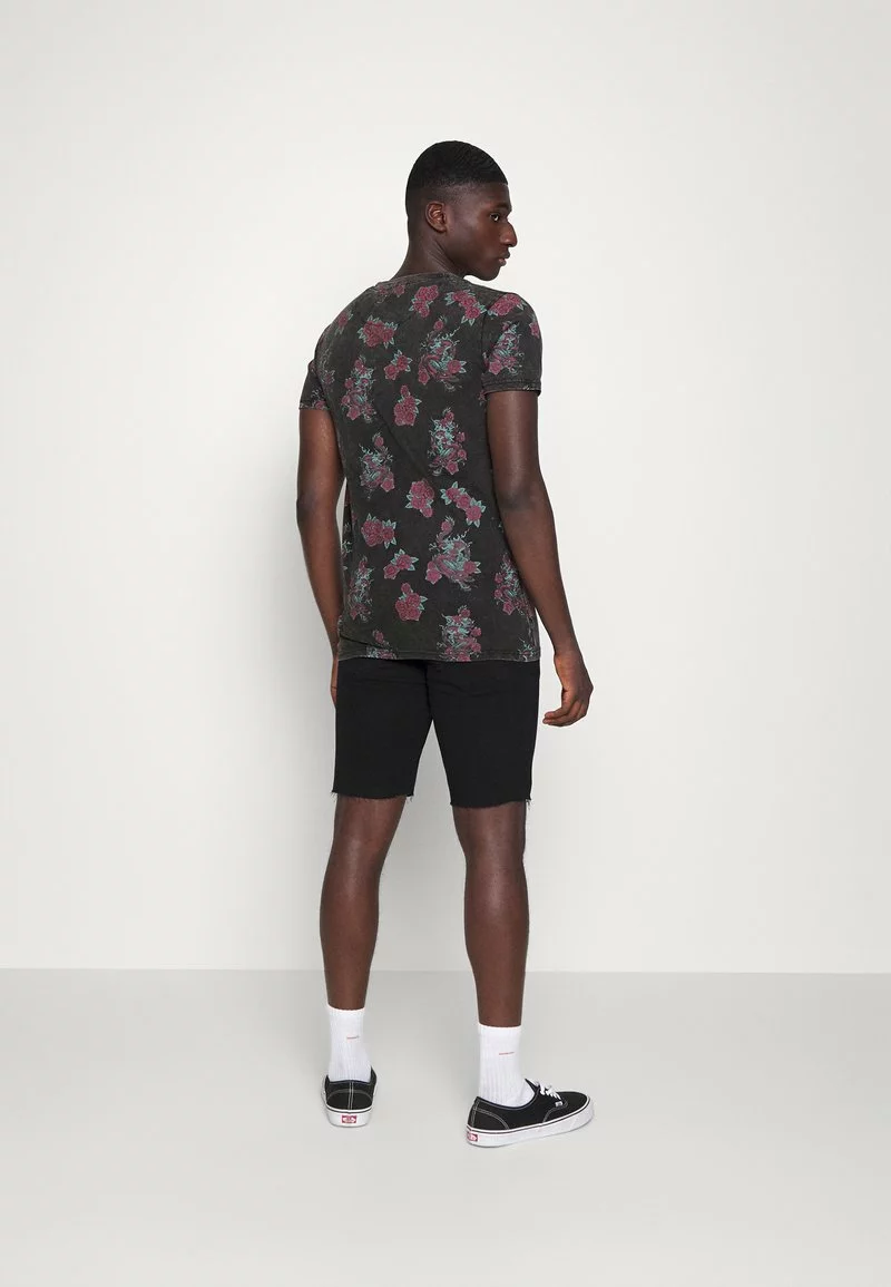 Brave Soul FALKO - Camiseta Estampada - Jet Black, Hombre 3 Brave Soul FALKO - Camiseta Estampada - Jet Black, Hombre - Imagen 3