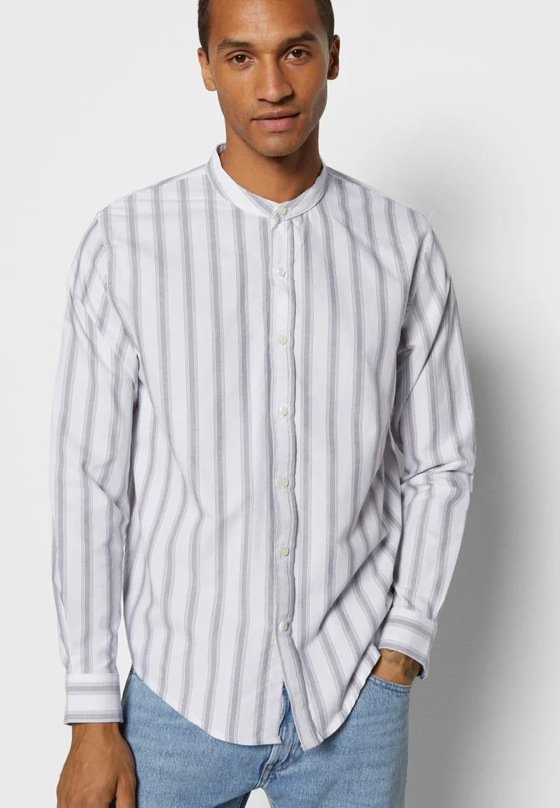 Brave Soul RAFFAEL - Camisa - Optic White/light Grey, Hombre 5 Brave Soul RAFFAEL - Camisa - Optic White/light Grey, Hombre - Imagen 5