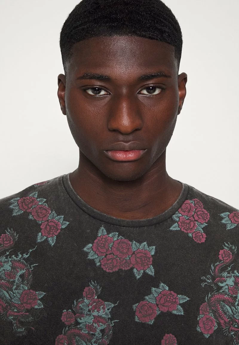 Brave Soul FALKO - Camiseta Estampada - Jet Black, Hombre 4 Brave Soul FALKO - Camiseta Estampada - Jet Black, Hombre - Imagen 4