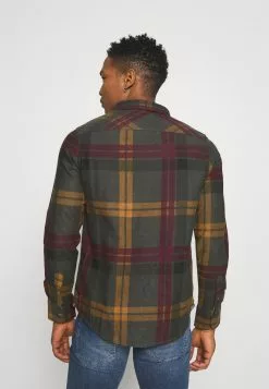 Brave Soul WARLOCK - Camisa - Light Grey/rust/black/oxblood, Hombre -Brave Soul Ventas 91930409426945bd8d1b645196f29713