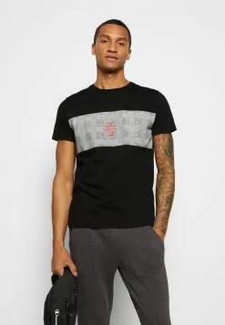 Brave Soul JABARI - Camiseta Estampada - Black/white/red, Hombre -Brave Soul Ventas 91f3ae7169bf44879ddb974c859e6fc6