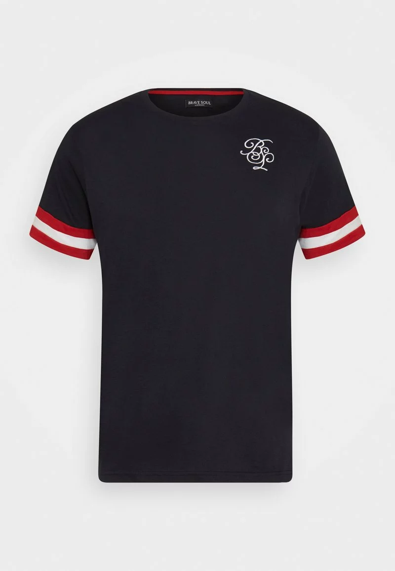 Brave Soul DRUMMOND - Camiseta Estampada - Navy/red/white, Hombre 6 Brave Soul DRUMMOND - Camiseta Estampada - Navy/red/white, Hombre - Imagen 6