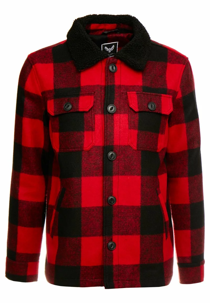 Brave Soul AUGUSTUS - Chaqueta Fina - Red/black, Hombre 5 Brave Soul AUGUSTUS - Chaqueta Fina - Red/black, Hombre - Imagen 5