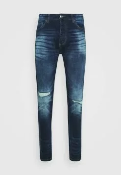 Brave Soul CAMERON - Vaqueros Slim Fit - Dark Blue Wash, Hombre -Brave Soul Ventas 956b0df3808c464997fd403d1e1d06c7