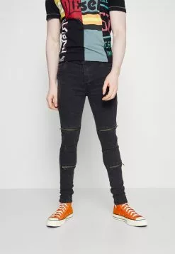 Brave Soul ELBA - Vaqueros Pitillo - Charcoal, Hombre