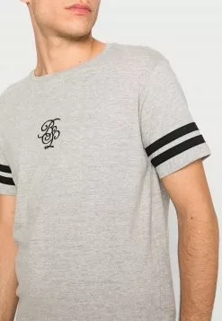 Brave Soul Camiseta Básica - Light Grey Marl/jet Black, Hombre -Brave Soul Ventas 965da768041540eea9189c63089fe269