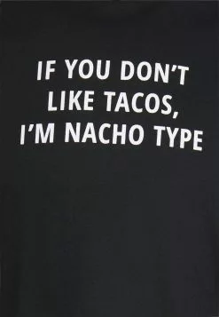 Brave Soul TACO - Camiseta Estampada - Black, Hombre -Brave Soul Ventas 96a34b19df2e4beb9bd812b189e33cee