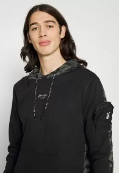 Brave Soul MEIR - Sudadera - Jet Black/blue/khaki, Hombre -Brave Soul Ventas 96b1a7e3b92b48b0bcd5f17027ea5c9b