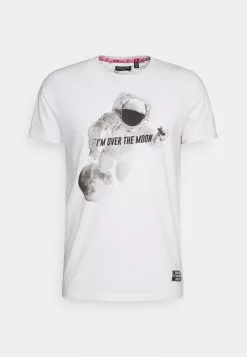 Brave Soul Camiseta Estampada - Optic White, Hombre