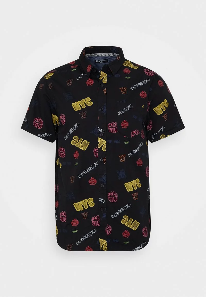 Brave Soul TRIUMPH - Camisa - Black/multi, Hombre 6 Brave Soul TRIUMPH - Camisa - Black/multi, Hombre - Imagen 6