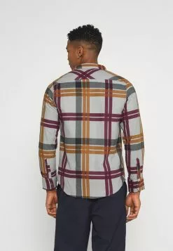 Brave Soul WARLOCK - Camisa - Charcoal/rust/black/oxblood, Hombre -Brave Soul Ventas 9b6545078f4c4843a113aad97740074c