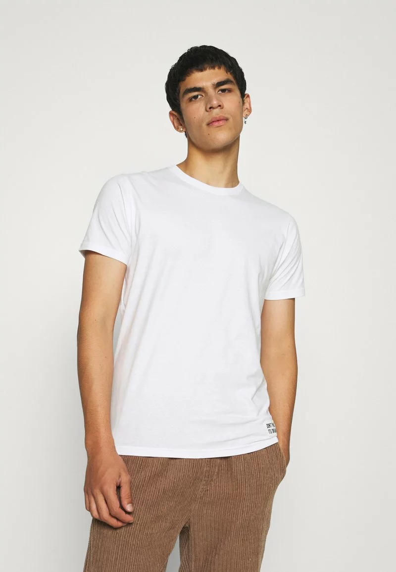 Brave Soul 5 PACK - Camiseta Básica - Optic White/black/navy, Hombre 2 Brave Soul 5 PACK - Camiseta Básica - Optic White/black/navy, Hombre - Imagen 2