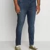 Brave Soul MADISON DARK - Vaqueros Slim Fit - Dark Blue, Hombre