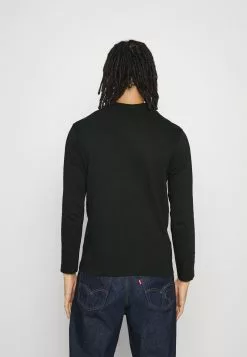 Brave Soul BURMESE - Camiseta De Manga Larga - Jet Black, Hombre -Brave Soul Ventas 9e25160fc5b448eaa59b36202102409a