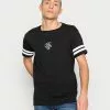 Brave Soul Camiseta Básica - Jet Black/optic White, Hombre