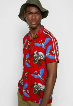Brave Soul MACAW - Camisa - Red/multi Colour, Hombre -Brave Soul Ventas 9ea27ae9c0d34a3bb8c5770fbe40d939