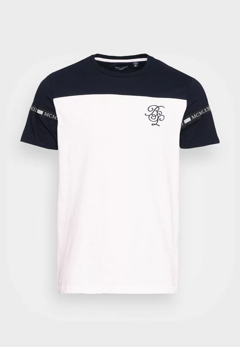 Brave Soul EVOLVE - Camiseta Estampada - Jet Black/optic White, Hombre 4 Brave Soul EVOLVE - Camiseta Estampada - Jet Black/optic White, Hombre - Imagen 4