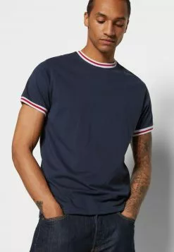 Brave Soul BRYCE - Camiseta Estampada - Navy/optic White/red, Hombre -Brave Soul Ventas 9fd8b63174e046e79d678bf4180b1a4e