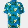 Brave Soul AVOCADO - Camisa - Pale Blue/multi Colour, Hombre