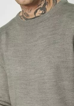 Brave Soul PARSECL - Jersey De Punto - Silver Grey Marl, Hombre -Brave Soul Ventas a1416bd1bd6e47b5b111ad89fac39305