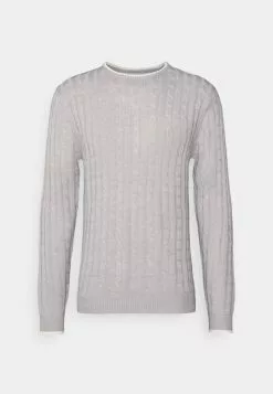 Brave Soul Jersey De Punto - Silver Grey Marl/ Vintage White, Hombre -Brave Soul Ventas a1e04b2de2a94ae396ed4aa736213653