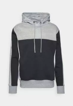 Brave Soul AUBURN - Sudadera - Grey/navy/white, Hombre