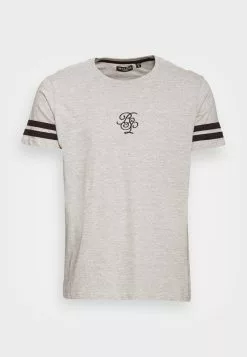 Brave Soul Camiseta Básica - Light Grey Marl/jet Black, Hombre -Brave Soul Ventas a21a302df5e84ff4b7321394569f42c7