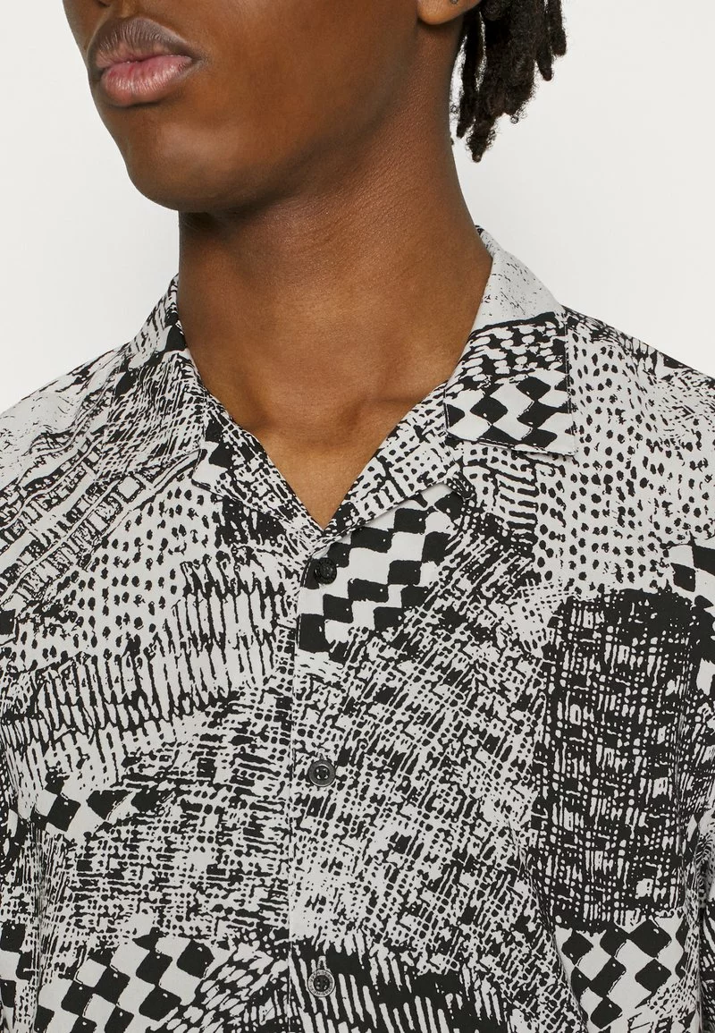 Brave Soul Camisa - White/black, Hombre 6 Brave Soul Camisa - White/black, Hombre - Imagen 6