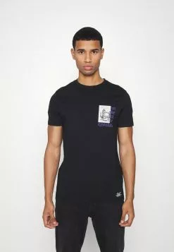 Brave Soul Camiseta Estampada - Jet Black/multicolour, Hombre -Brave Soul Ventas a2c0e4be4ce24d70b15a9be7136b07a4