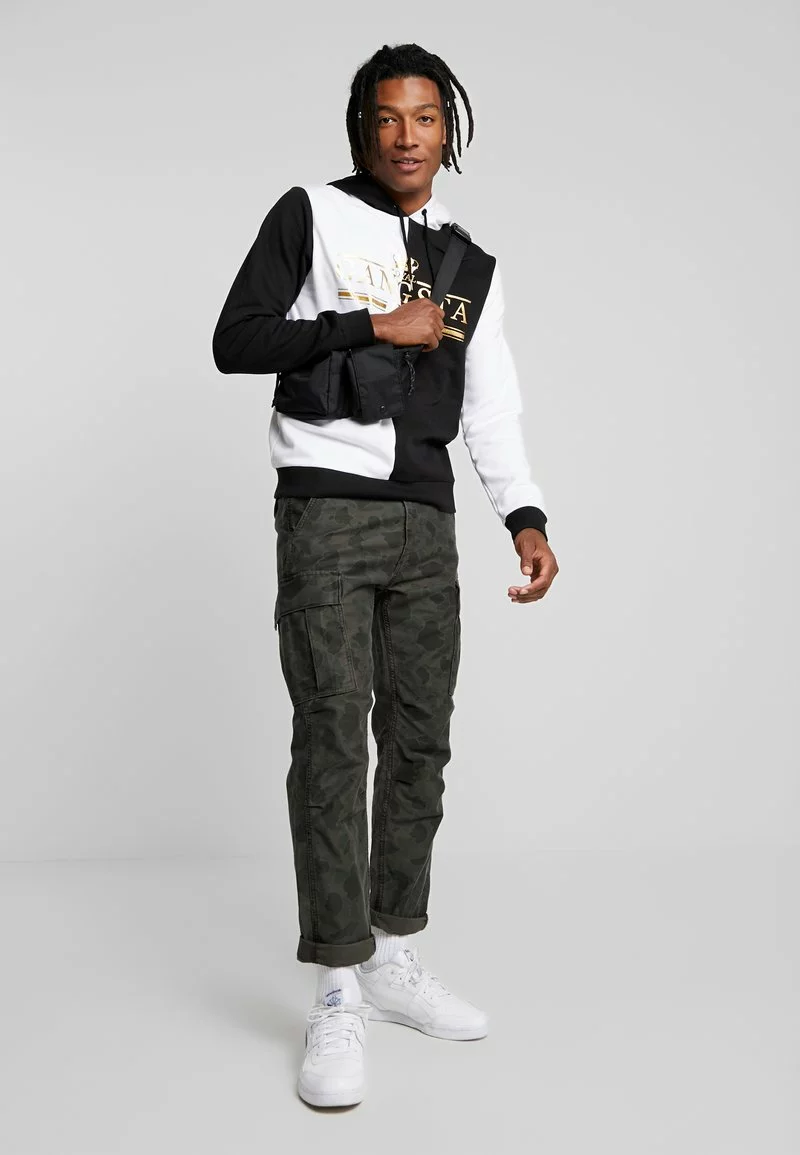 Brave Soul GLIMCO - Jersey Con Capucha - Black/white, Hombre 2 Brave Soul GLIMCO - Jersey Con Capucha - Black/white, Hombre - Imagen 2