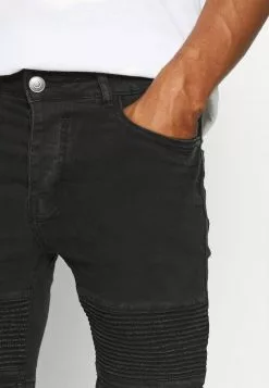 Brave Soul BIKER - Shorts Vaqueros - Charcoal, Hombre -Brave Soul Ventas a3a41fe102254e2e91d62e1404509156