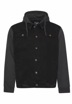 Brave Soul Chaqueta Vaquera - Black Denim/dark Grey, Hombre -Brave Soul Ventas a4d4146357cc4045aad3aaa1d819c629