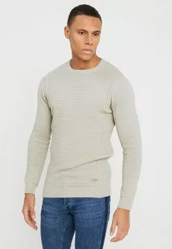 Brave Soul LINEAR - Jersey De Punto - Barley, Hombre
