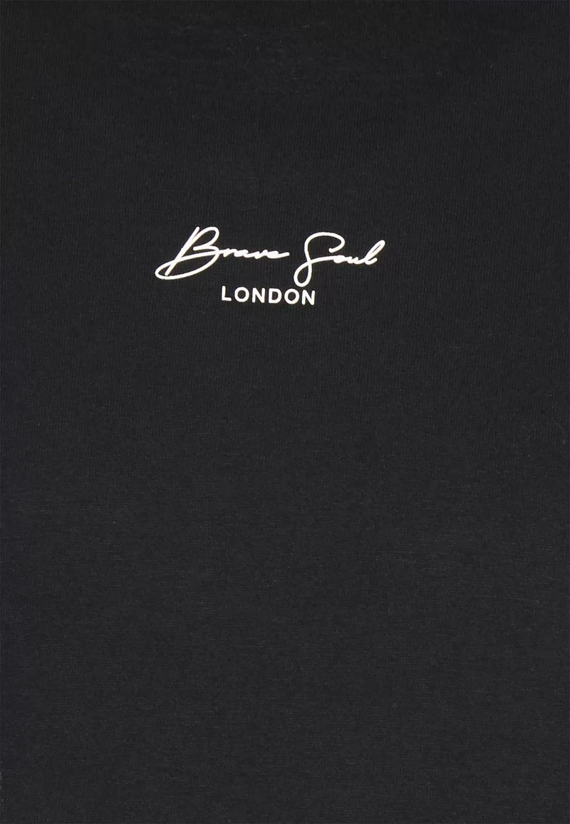 Brave Soul Camiseta Estampada - Jet Black/optic White, Hombre 3 Brave Soul Camiseta Estampada - Jet Black/optic White, Hombre - Imagen 3