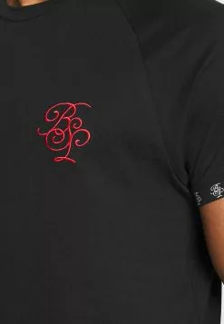 Brave Soul Camiseta Estampada - Jet Black/ Red, Hombre -Brave Soul Ventas a93c048e6aad4329a53a62cd8bdfe0e5