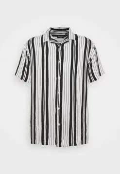 Brave Soul ESKER - Camisa - Optic White/jet Black, Hombre -Brave Soul Ventas a9e96fabe5de46dc82b066999852b1d8