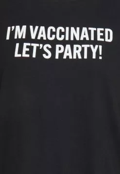 Brave Soul VACCINE - Camiseta Estampada - Jet Black, Hombre -Brave Soul Ventas ac7f7b85bde64523aefee378674e3591