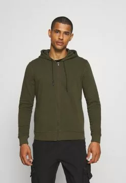 Brave Soul VICTOR5 - Sudadera Con Cremallera - Mid Khaki, Hombre