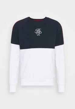 Brave Soul MEGARA - Sudadera - Rich Navy/optic White, Hombre