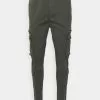 Brave Soul ASKERNCHARC - Pantalones Cargo - Charcoal, Hombre